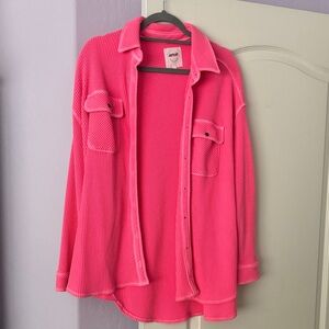 Aerie Waffle Shacket